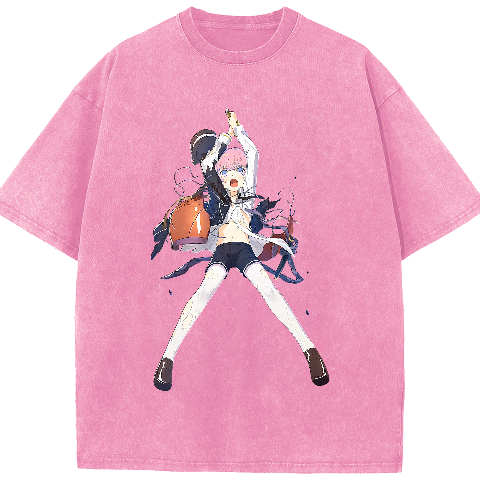 （画像用） 刀剣乱舞 Touken Ranbu 綿100% ヴィンテージ風 半袖Tシャツ（フロントプリント）